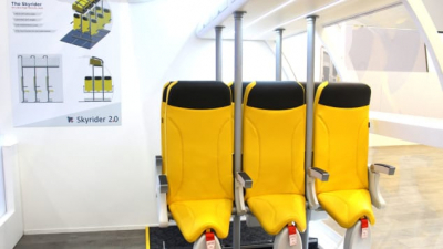 თვითმფრინავით მგზავრობისთვის ,,დასადგომი სკამები" შეიქმნა