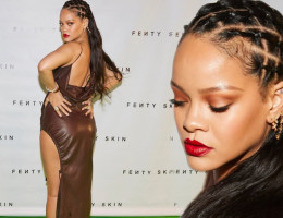 #OK! Rihanna-ს 610 ფუნტის ღირებულების ფეხსაცმელი! მომღერალი Fenty Skin -ის წარდგენას დაესწრო! 